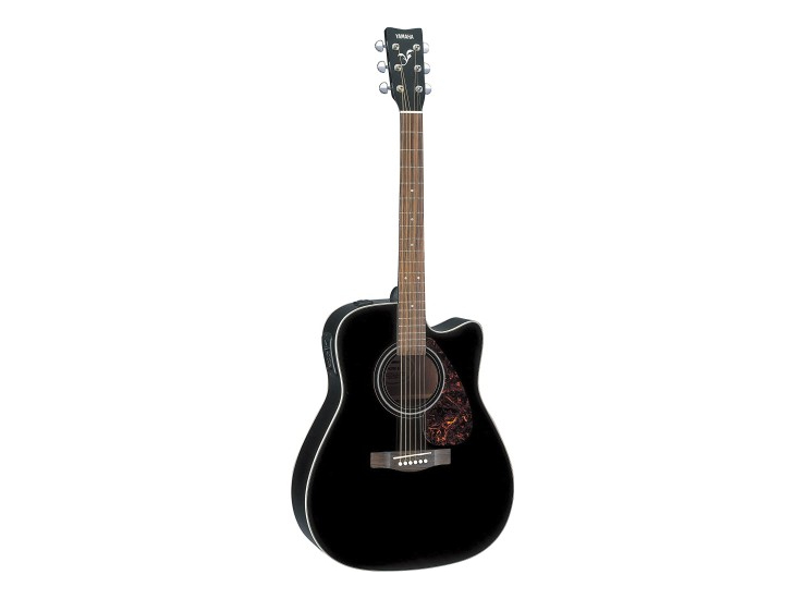 FX370C BL Acoustic Electric Guitar-Black